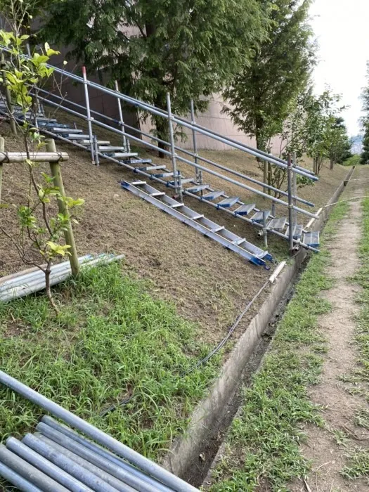 コロナ対策用仮設足場